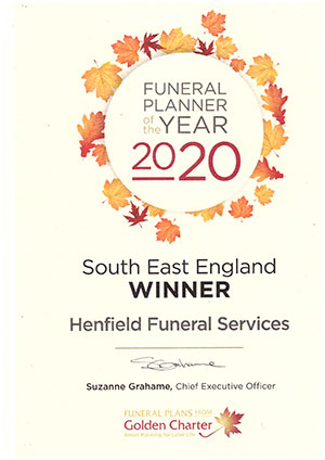 Winner Golden Charter Funeral Planner